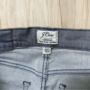 J. Crew Lookout High Rise Skinny Jeans in Grey thumbnail 10