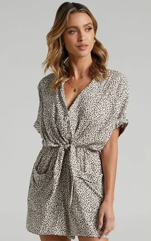 Showpo Playsuit Leopard thumbnail 1