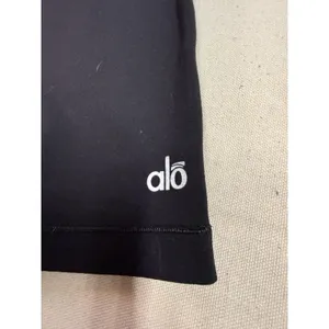 Vintage Alo Yoga Cool Fit Cropped Black Leggings W/ Purple Band XS (a5) thumbnail 8
