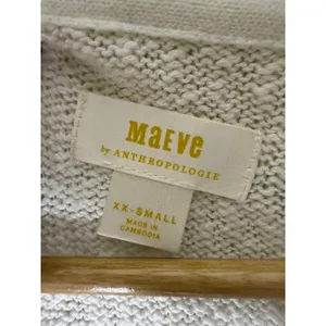 NWT Anthropologie Maeve V‎ Neck Striped Polo Pullover Sweater XXS thumbnail 3