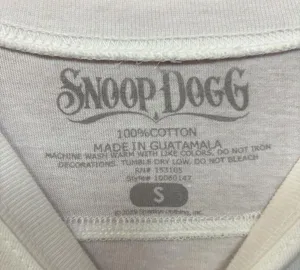 Snoop dogg white womens top size small thumbnail 4