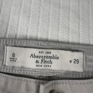 Abercrombie & Fitch Women's Gray Skinny Pants Size 8 W29 L28 Stretch Chino thumbnail 6