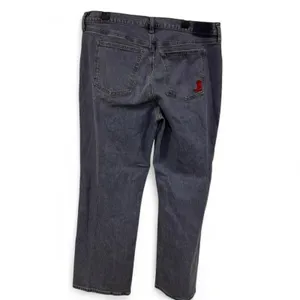 Abercrombie Fitch Women's 34" 18 Jeans 90s Straight Ultra High Rise Embroidered thumbnail 5