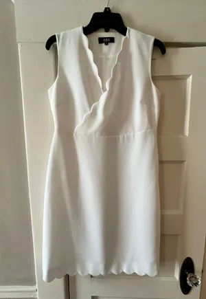 White Professional Dress Size 6 thumbnail 1