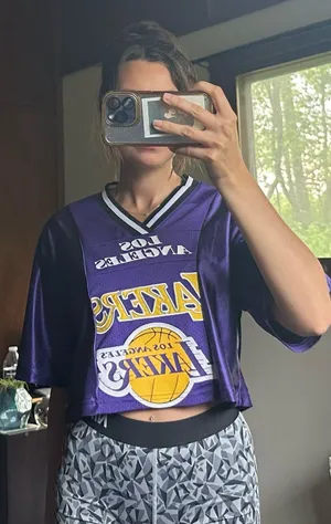 Lakers Crop Jersey Purple thumbnail 1
