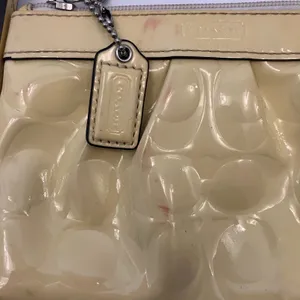 Coach Yellow Patent Leather Signature Print Wristlet thumbnail 3