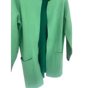 J Jill Cardigan Long Green Jade Front Pockets Jacket Blazer Size Small Career‎ thumbnail 3