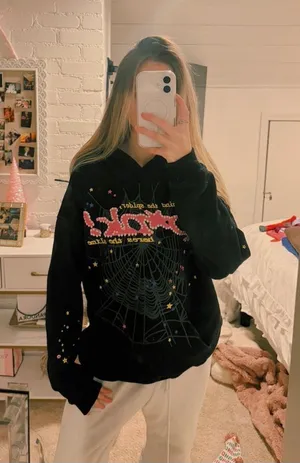 Hoodie Spyder Pink P*nk Sp5der thumbnail 1
