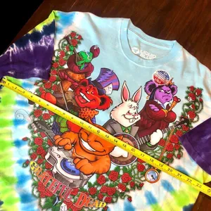 Unisex GRATEFUL DEAD Alice In Wonderland Tie Dye Short Sleeve T-Shirt Sz 2XL NWT thumbnail 6