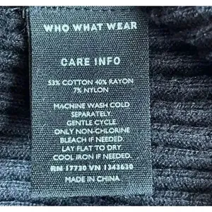 Free People Who Wear What Black Crewneck Long Sleeves Knit Midi Long Dress SZ M thumbnail 8