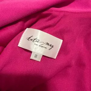 Katie May Damn Gina Low Back Gown dress in electric pink WOMENS SMALL thumbnail 7