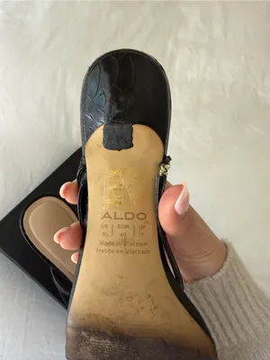 ALDO Strappy Black Heeled Sandals thumbnail 4