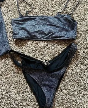 Triangl Midnight Blue Sparkle Bikini thumbnail 1