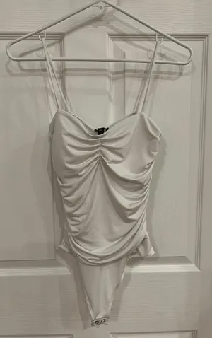 Express White Bodysuit thumbnail 1