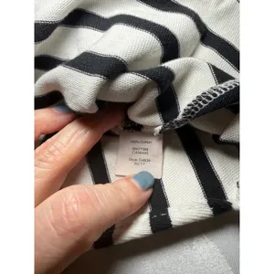 Madewell Black White Mixed Stripe Size Medium Casual Minimalist thumbnail 7