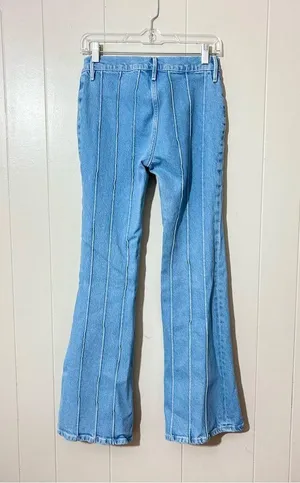 Frame Jeans Vanderbilt Women's Light Blue Low Rise Flare Size 25 thumbnail 5