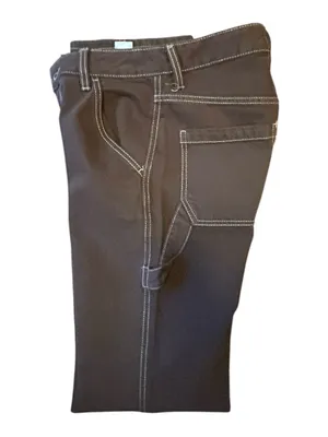 PacSun Women's Dark Brown Skinny Jeans with Contrast Stitching thumbnail 4