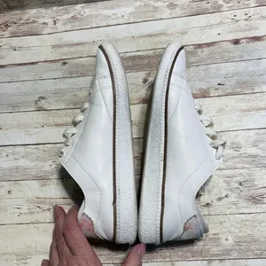 Dr. Scholl's Lace Up Leather Sneakers Women's 10M White Pastel Shoes Comfort thumbnail 7