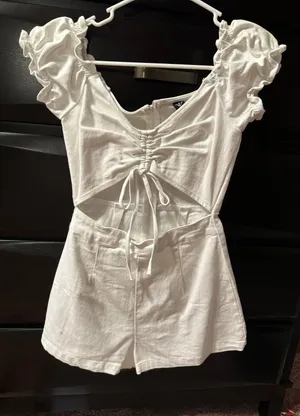 White Romper thumbnail 1