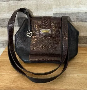 Brighton Brown And Black Shoulder Bag‎ thumbnail 1