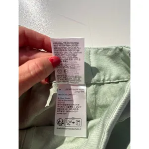 & Other Stories Linen Blend Mint High Waist Wide Leg Pants 2 thumbnail 4