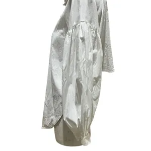 Eloquii Women's Puff Sleeve Button-Down Shirt White Size 14 thumbnail 6