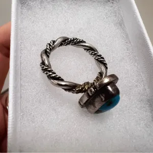 Turquoise gemstone ring Blue thumbnail 4