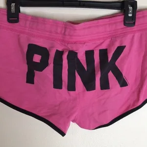 Victoria’s Secret PINK loungewear track style fleece micro shorts small y2k thumbnail 7