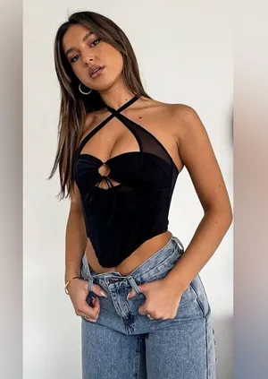 White Fox Boutique Love to Love Mesh Bustier thumbnail 3