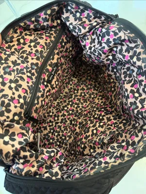 Vera Bradley Black Quilted Small Top-Handle Satchel thumbnail 11