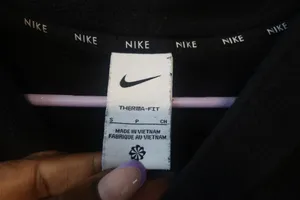NIKE women's FB5642-010 Polar Fleece Long Sleeve Top Therma-FIT technology in black size small. thumbnail 5