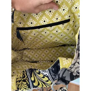 VERA BRADLEY ~ Shoulder Purse Handbag in‎ Baroque Yellow Black Gray thumbnail 4