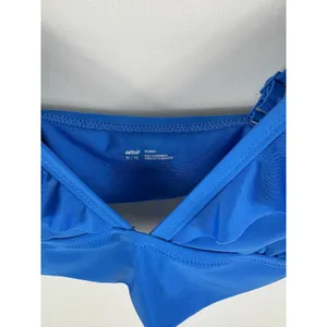 Aerie Blue Triangle Ruffle Bikini top Size XL thumbnail 4