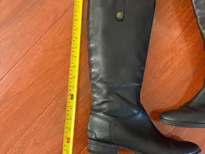 Sam Edelman Black Tall Leather Riding Boots - Womens 8M thumbnail 3