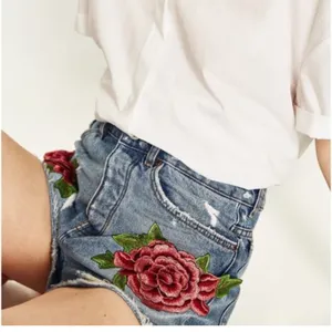Zara embroidered shorts thumbnail 4