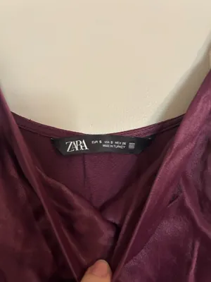 Zara Cowl Neck Satin Tank thumbnail 2