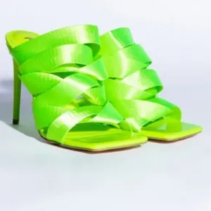 Azaela Wang Mule Sandal Green Size 9 thumbnail 6