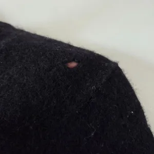 Polo Ralph Lauren 100% Lambswool Sweater Black Purple Pony Women Small *Flawed* thumbnail 7