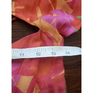 FARM Rio Pink Tropical Maxi Dress Size S Open Back Summer Vacation Boho Flawed thumbnail 5