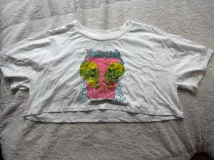 Metálica cropped tee White Size XL thumbnail 2