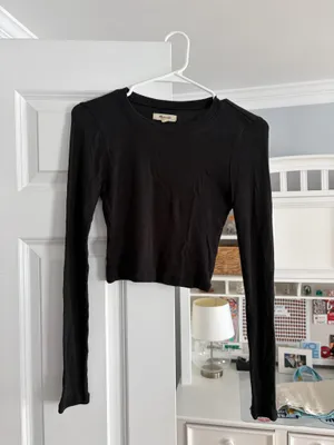 Madewell Brightside Finerib Long Sleeve Tee thumbnail 2