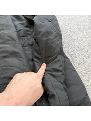 The North Face Womens Black Hooded Down Parka Jacket Small Belted Winter Coat thumbnail 8