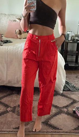 Urban Outfitters Orange Baggy Pants thumbnail 3
