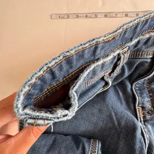 Women's Carhartt Jeans Relaxed Fit Blue Denim Size 12 flannel lined thumbnail 7