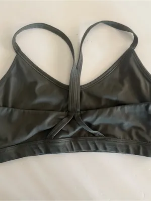 Gymshark Dark Olive Green V Neck Light Support Sports Bra. Size Medium thumbnail 4