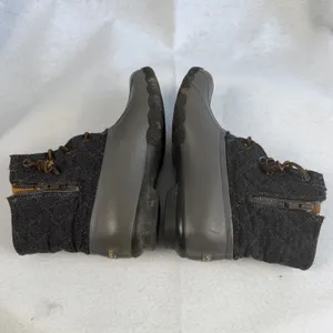 Sperry Top Sider Waterproof Rubber Duck Boots Quilted Wool Blend‎ Gray Women 6.5 thumbnail 6