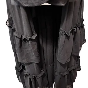 Hot Topic Black Sweetheart Double-Breasted Tiered Ruffle Jacket S Steampunk Goth thumbnail 5