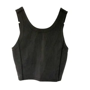 Lululemon Ribbed Softstreme Cropped Tank Top Black Size 0 NEW thumbnail 2