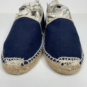 Toni Pons Blue Canvas Espadrilles Tan Trim Slip-On thumbnail 11