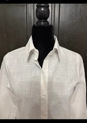 Button down Long sleeve White blouse thumbnail 3